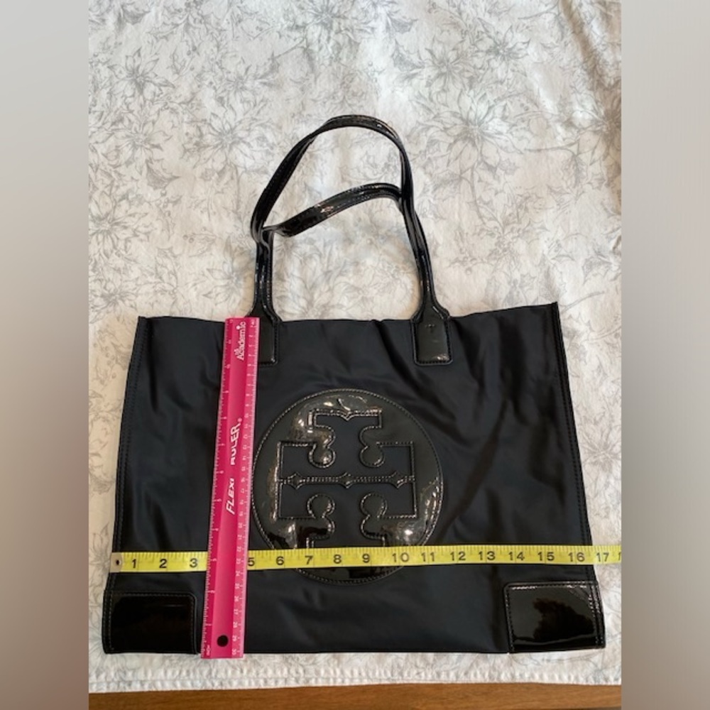Tory Burch nylon tote, black, 16.5” x 12” x 6.5”